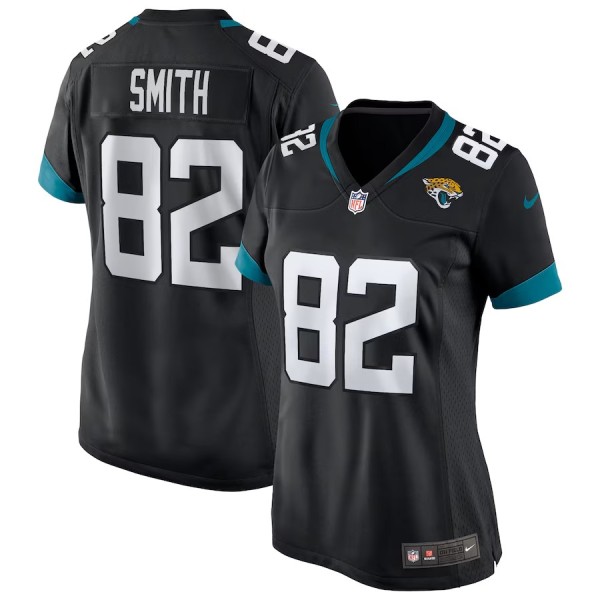 Women's Jacksonville Jaguars Jimmy Smith Black Game Retired Player Jersey