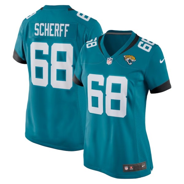 Women's Jacksonville Jaguars Brandon Scherff Teal Game Player Jersey