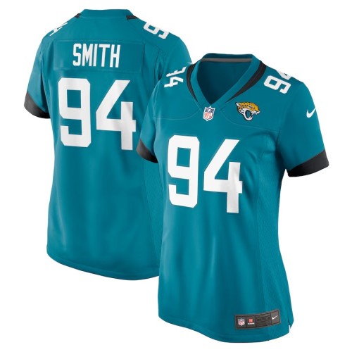 Women's Jacksonville Jaguars Maason Smith Teal Game Jersey