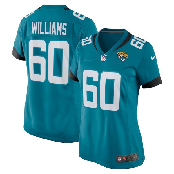 Women's Jacksonville Jaguars Darryl Williams Teal Game Player Jersey