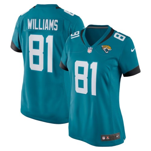 Women's Jacksonville Jaguars Seth Williams Teal Game Player Jersey