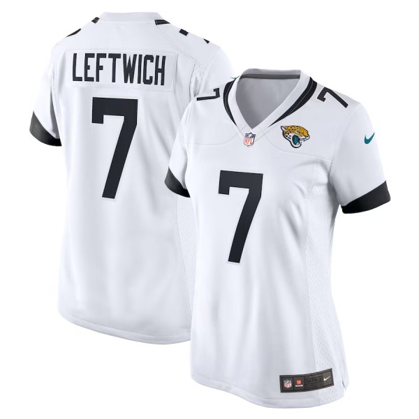 Women's Jacksonville Jaguars Byron Leftwich White Retired Player Game Jersey
