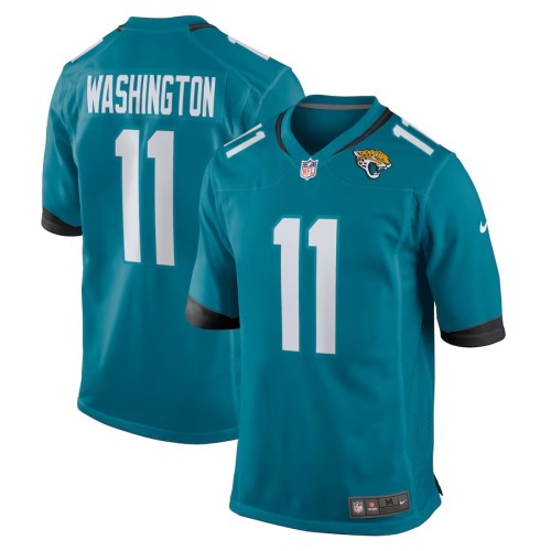 Men's Jacksonville Jaguars Parker Washington Teal Team Game Jersey