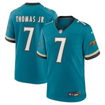 Men's Jacksonville Jaguars Brian Thomas Jr. Teal Prowler Throwback Player Game Jersey