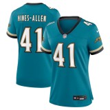 Women's Jacksonville Jaguars Josh Hines-Allen Teal Prowler Throwback Game Jersey