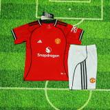 Kids MUFC 25/26 Home Jersey and Short Kit