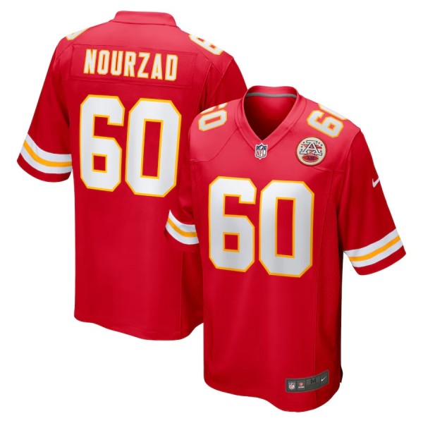 Men's Kansas City Chiefs Hunter Nourzad Red Game Jersey
