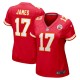 Women's Kansas City Chiefs Richie James Red Game Jersey