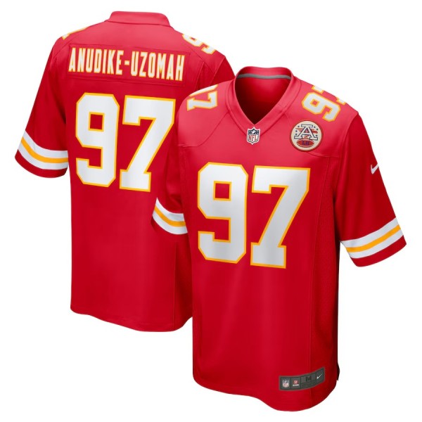 Men's Kansas City Chiefs Felix Anudike-Uzomah Red Game Jersey