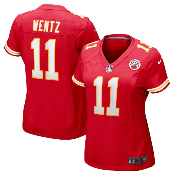 Women's Kansas City Chiefs Carson Wentz Red Game Jersey