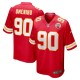 Men's Kansas City Chiefs Charles Omenihu Red Game Player Jersey
