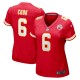 Women's Kansas City Chiefs Bryan Cook Red Game Player Jersey