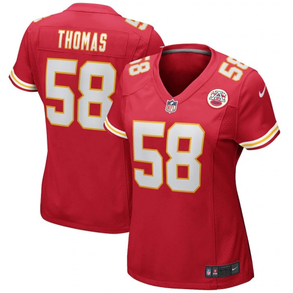 Women's Kansas City Chiefs Derrick Thomas Red Game Retired Player Jersey