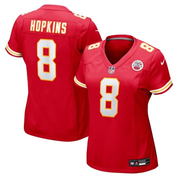 Women's Kansas City Chiefs DeAndre Hopkins Red Player Game Jersey