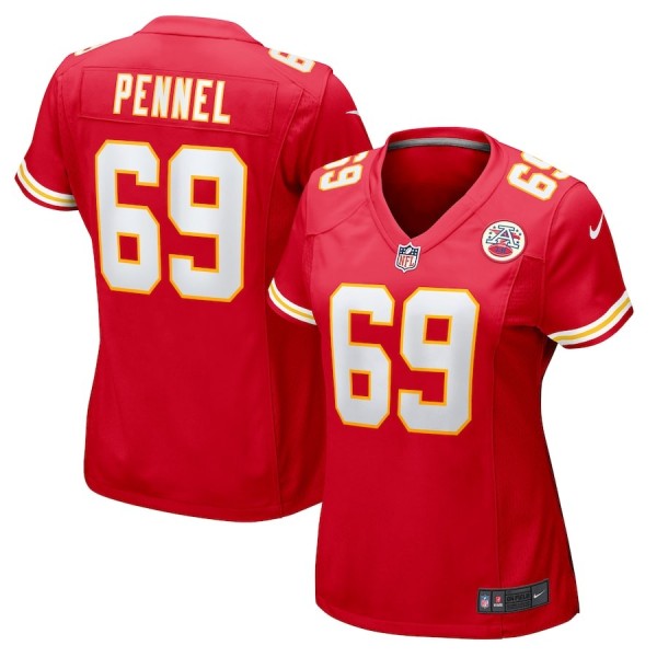 Women's Kansas City Chiefs Mike Pennel Red Game Jersey