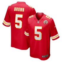 Men's Kansas City Chiefs Marquise Brown Red Game Jersey