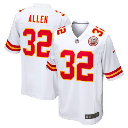 Men's Kansas City Chiefs Marcus Allen White Retired Player Game Jersey