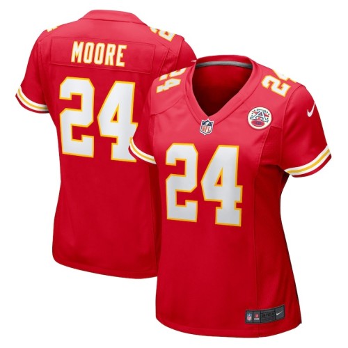 Women's Kansas City Chiefs Skyy Moore Red Game Player Jersey