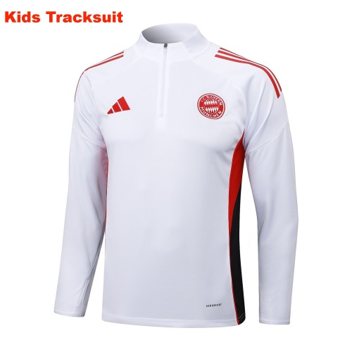 Kids Bayern Munich 25/26 Half-Zip Training Sweatshirt and Pants Set E2542