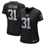 Women's Las Vegas Raiders Brandon Facyson Black Team Game Jersey