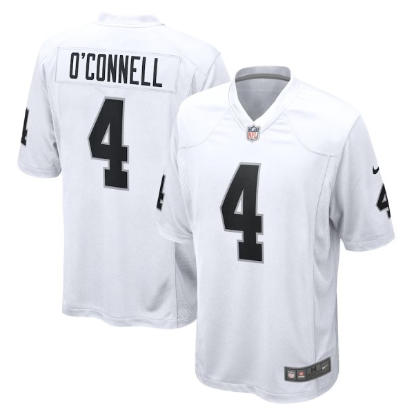 Men's Las Vegas Raiders Aidan O'Connell White Game Jersey