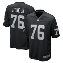 Men's Las Vegas Raiders Ron Stone Jr. Black Team Game Jersey