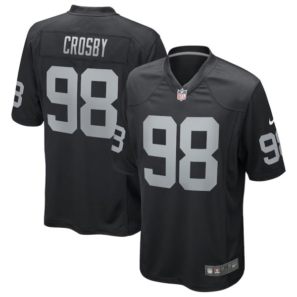 Men's Las Vegas Raiders Maxx Crosby Black Game Jersey