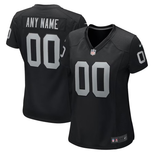 Women's Black Las Vegas Raiders Custom Game Jersey