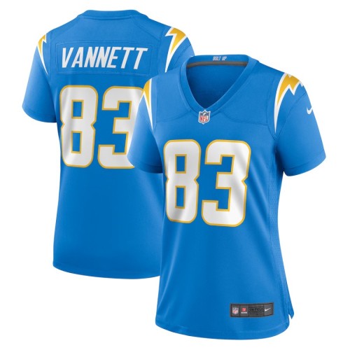 Women's Los Angeles Chargers Nick Vannett Powder Blue Team Game Jersey