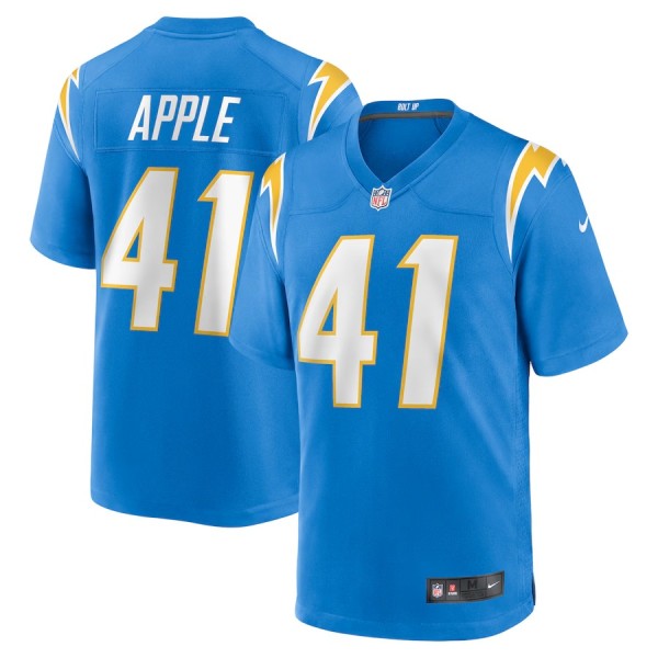 Men's Los Angeles Chargers Eli Apple Powder Blue Team Game Jersey