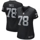 Women's Las Vegas Raiders Art Shell Black Game Retired Player Jersey