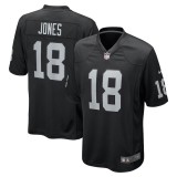 Men's Las Vegas Raiders Jack Jones Black Team Game Jersey