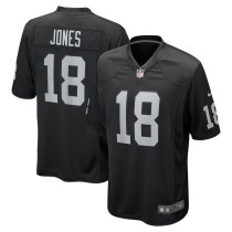Men's Las Vegas Raiders Jack Jones Black Team Game Jersey