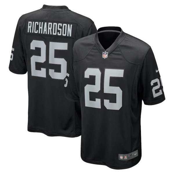 Men's Las Vegas Raiders Decamerion Richardson Black Team Game Jersey