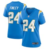 Women's Los Angeles Chargers AJ Finley Powder Blue Team Game Jersey