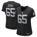Women's Las Vegas Raiders Hroniss Grasu Black Game Player Jersey