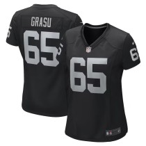 Women's Las Vegas Raiders Hroniss Grasu Black Game Player Jersey