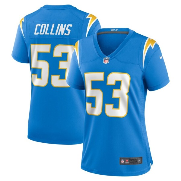 Women's Los Angeles Chargers Chris Collins Powder Blue Team Game Jersey