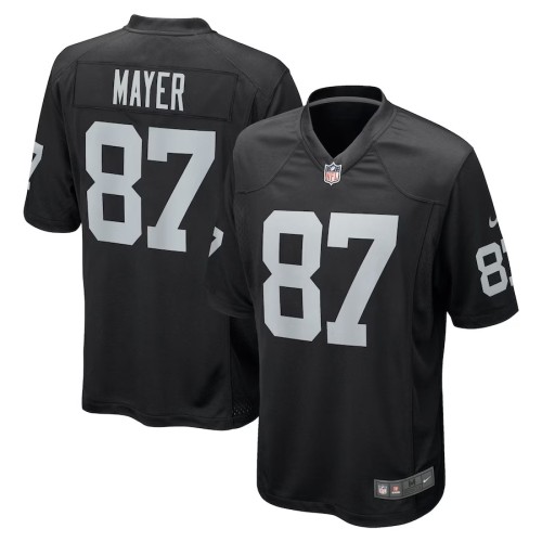 Men's Las Vegas Raiders Michael Mayer Black Game Jersey