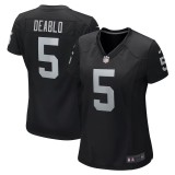 Women's Las Vegas Raiders Divine Deablo Black Player Game Jersey