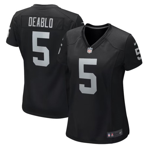 Women's Las Vegas Raiders Divine Deablo Black Player Game Jersey