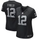 Women's Las Vegas Raiders Ken Stabler Black Game Retired Player Jersey