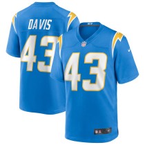 Men's Los Angeles Chargers Michael Davis Powder Blue Game Jersey