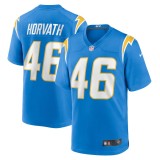 Men's Los Angeles Chargers Zander Horvath Powder Blue Game Jersey