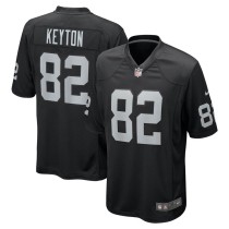 Men's Las Vegas Raiders Ramel Keyton Black Team Game Jersey
