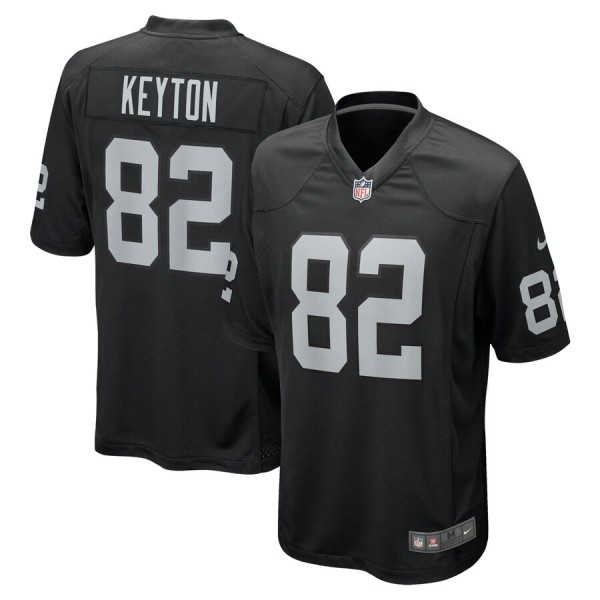 Men's Las Vegas Raiders Ramel Keyton Black Team Game Jersey