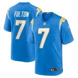 Men's Los Angeles Chargers Kristian Fulton Powder Blue Team Game Jersey