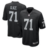 Men's Las Vegas Raiders DJ Glaze Black Team Game Jersey