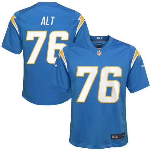 Youth Los Angeles Chargers Joe Alt Powder Blue Player Game Jersey