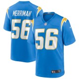 Men's Los Angeles Chargers Shawne Merriman Powder Blue Game Retired Player Jersey